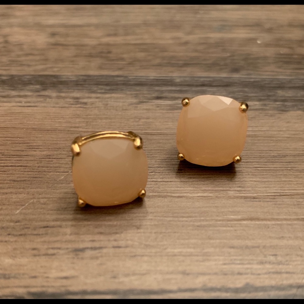 Kate Spade Soft Pink Small Square Stud Earrings